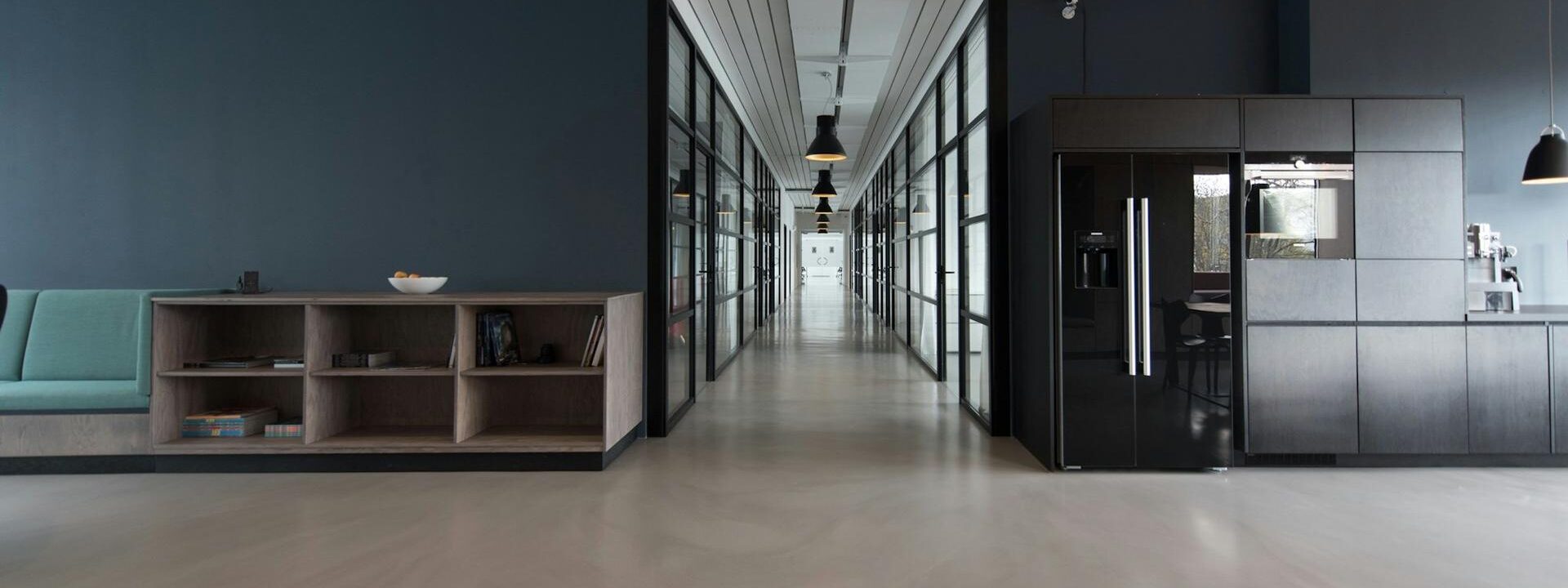 Magicspace office corridor in Uppal, Hyderabad